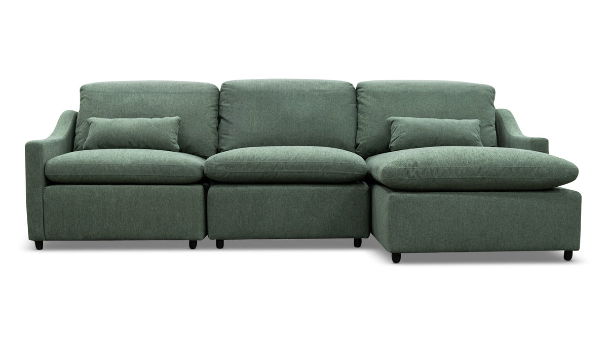 Jacqueline Dexter Eucalyptus Sofa with Chaise