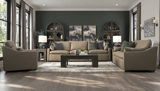 Jacqueline Leather Reclining Sofa & Loveseat
