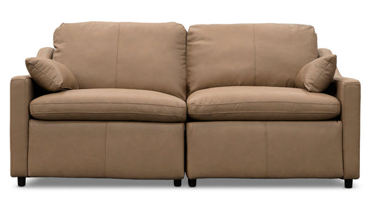Jacqueline Leather Loveseat