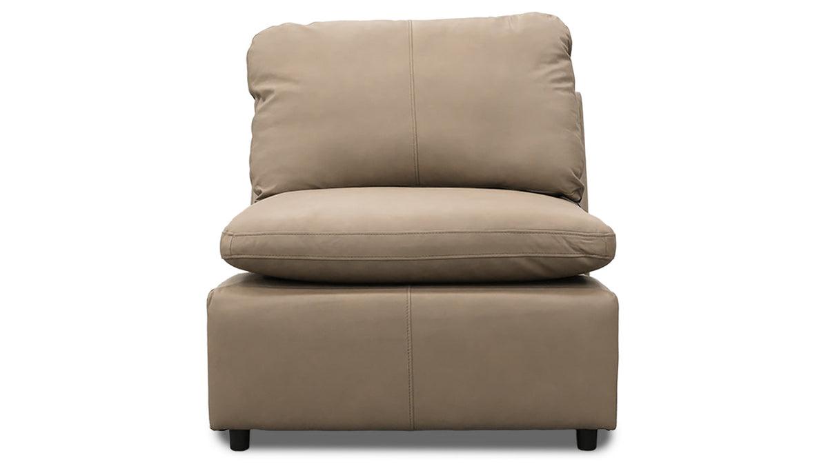 Jacqueline Leather Armless Chair