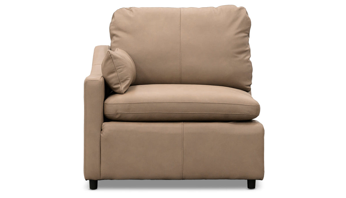 Jacqueline Leather Left Arm Facing Chair
