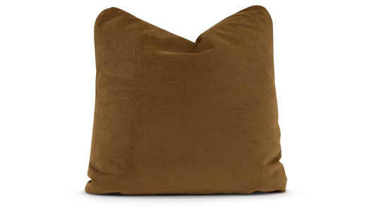 Jasper Cognac Velvet Accent Pillow