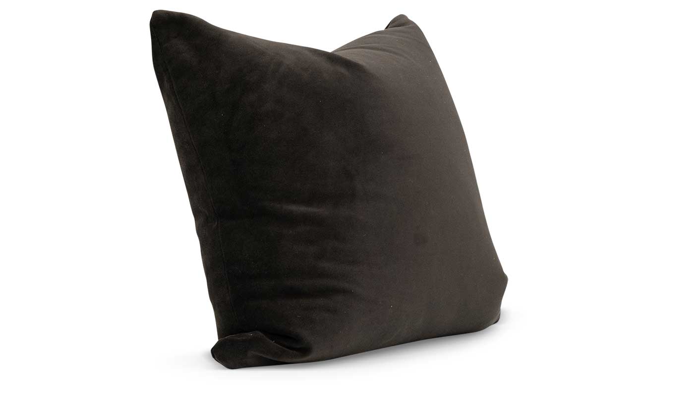 Jasper Mocha Velvet Accent Pillow