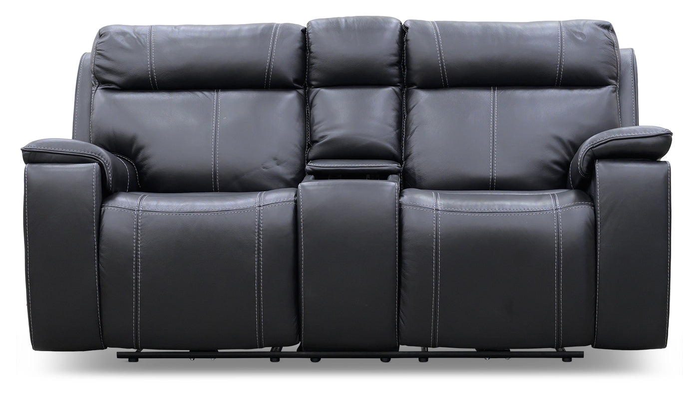 Kobe Leather Reclining Loveseat