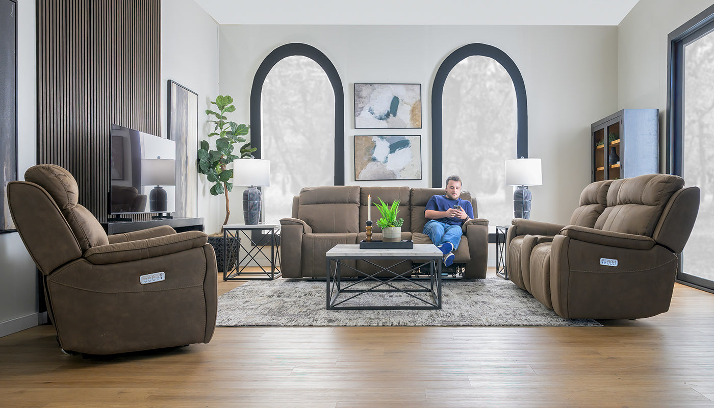Kobe Fabric Reclining Sofa & Loveseat