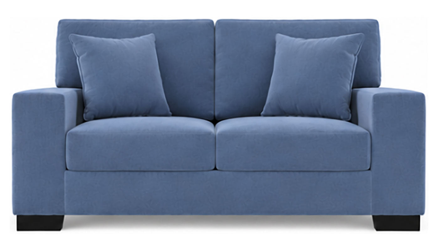 Lilium "Velvet Mist" Loveseat with Firm Cushion Seat