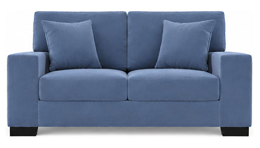 Lilium "Velvet Mist" Loveseat with Firm Cushion Seat