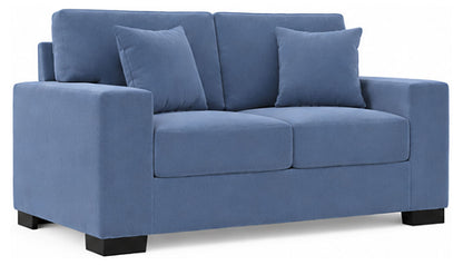 Lilium "Velvet Mist" Loveseat with Firm Cushion Seat