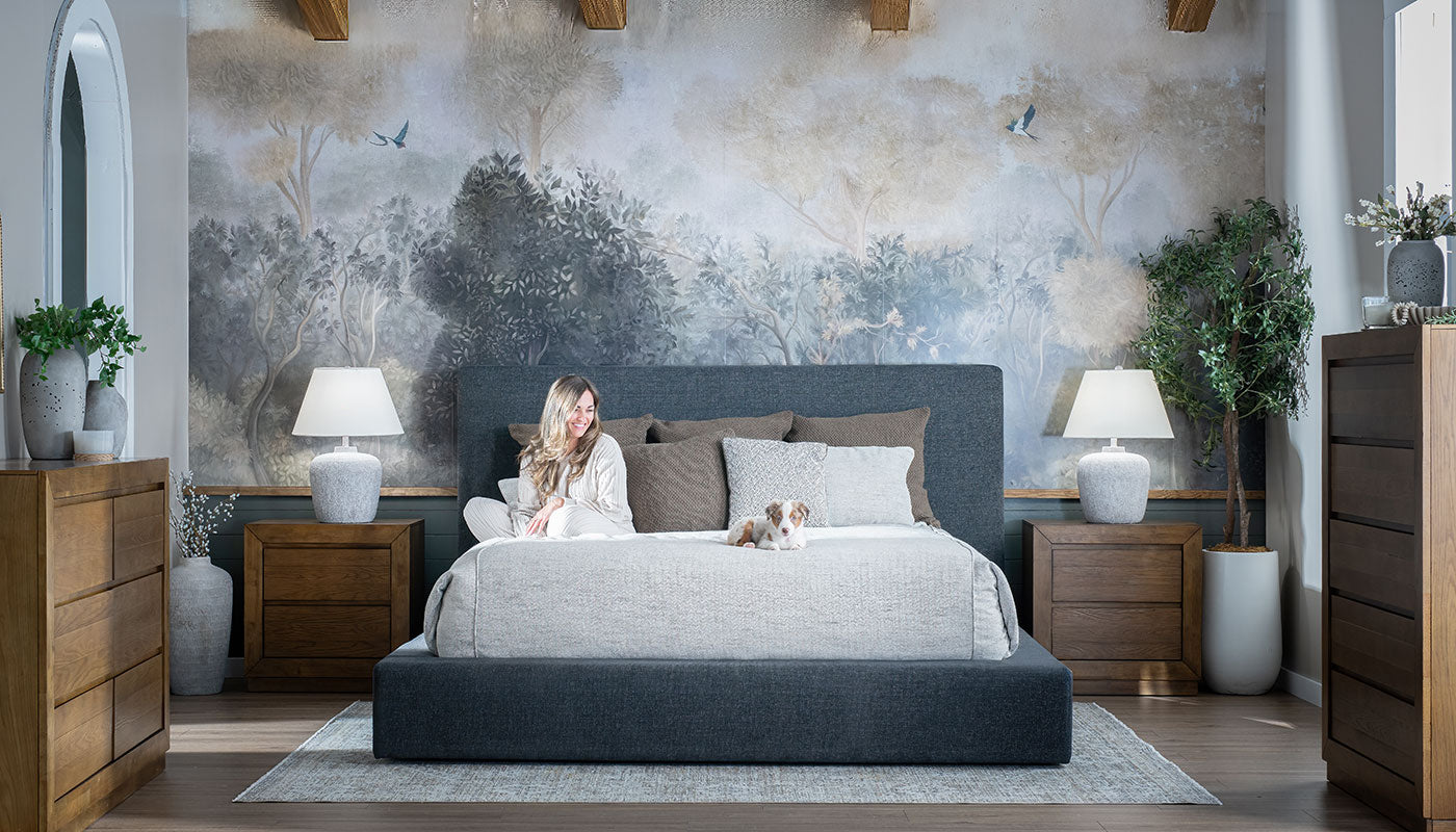 Lisbon Gulfport Onyx King Storage Bed with Dresser, Chest & 2 Nightstands