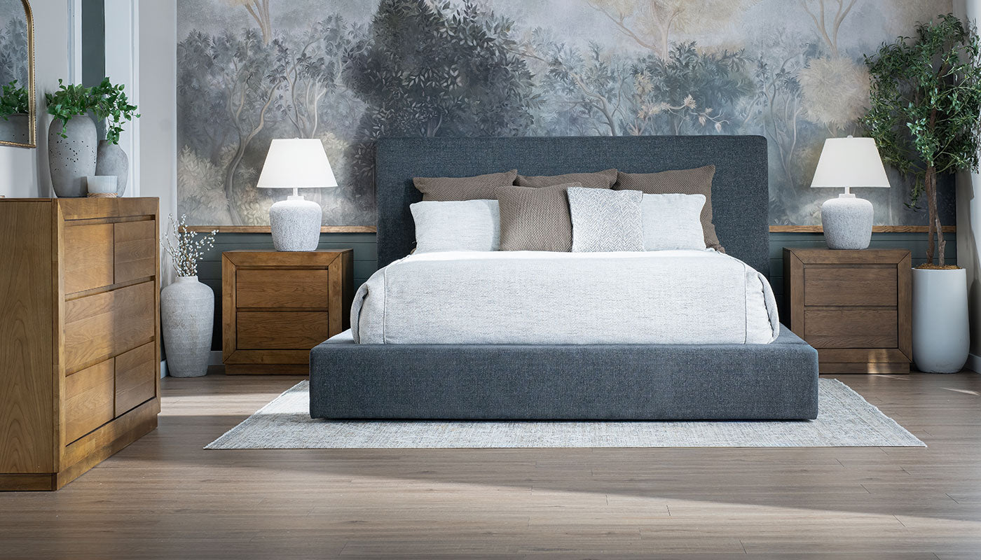 Lisbon Gulfport Onyx King Storage Bed with Dresser & 2 Nightstands