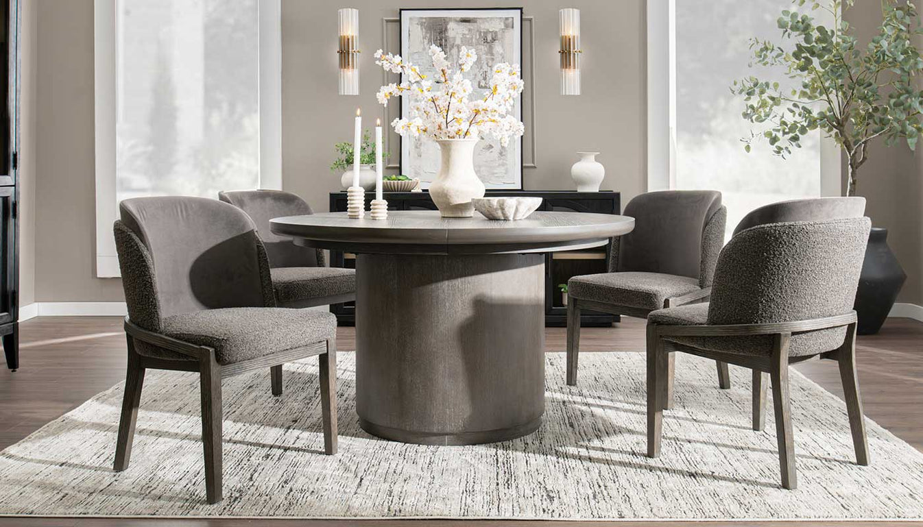 Mena Round Dining Height Table & Chairs – Home Zone Furniture