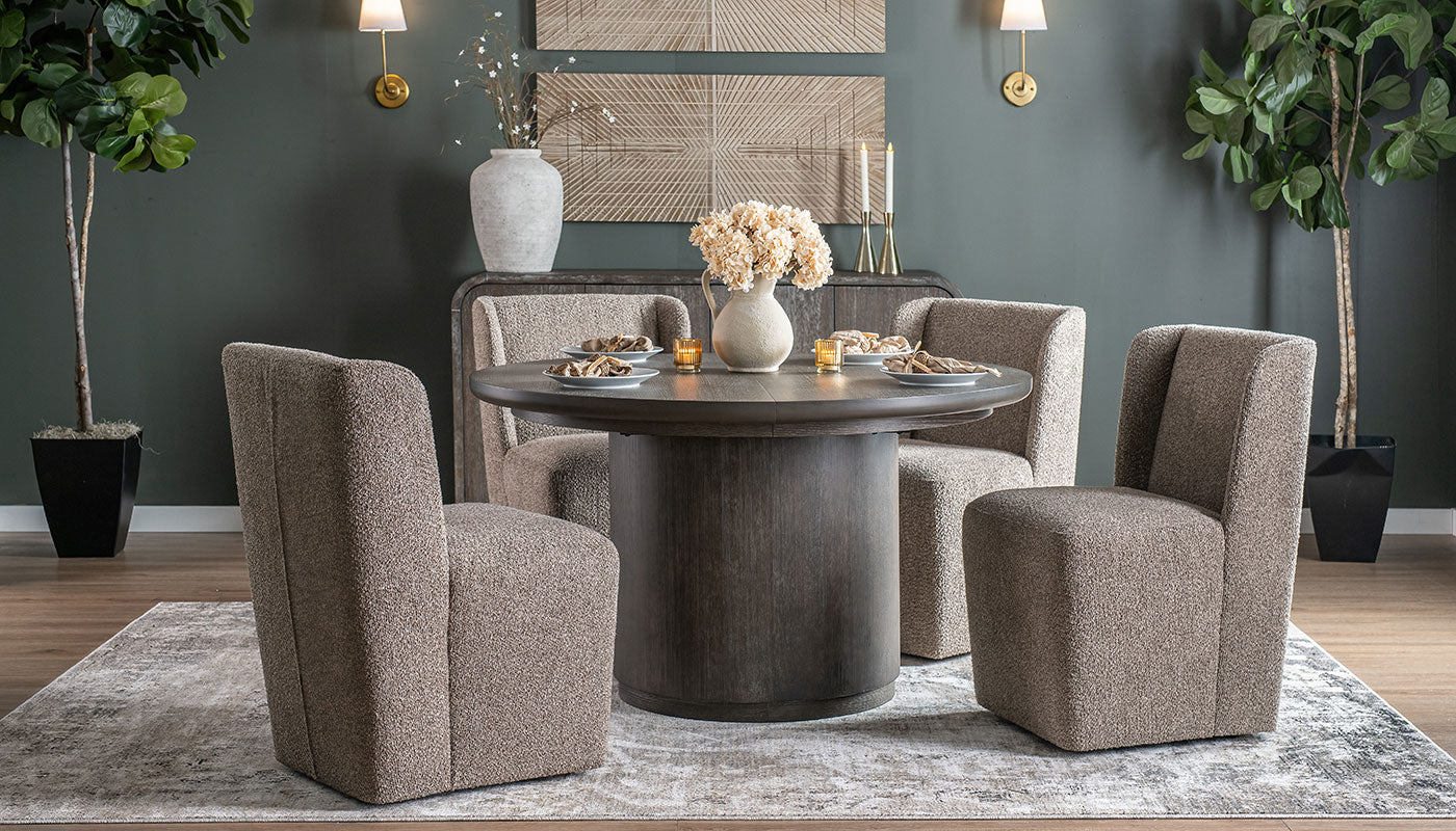 Mena Round Dining Height Table & Mila Chairs