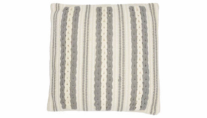 Melodie Gray Wht Pillow