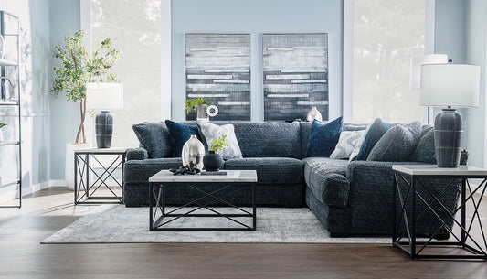 Pleasant Valley Fluffy Iron Sectional