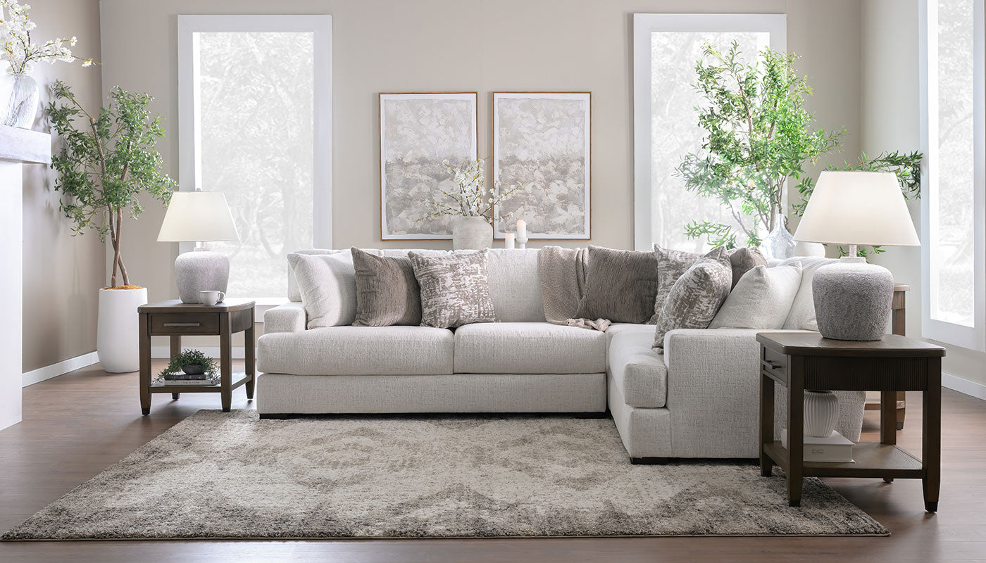 Pleasant Valley Thiesson Breeze Sectional with Long Loveseat