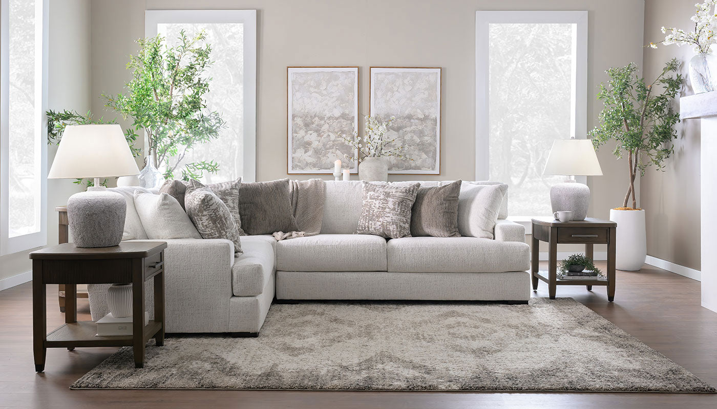 Pleasant Valley Thiesson Breeze Sectional with Long Loveseat