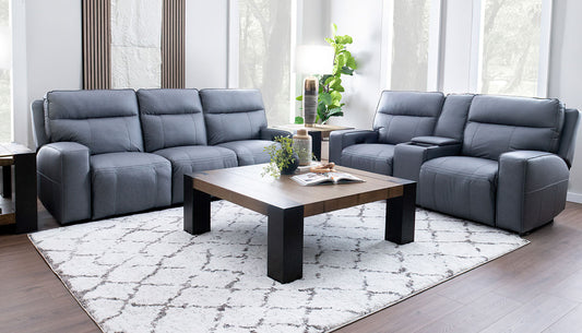 Ranger II Steel Blue Reclining Sofa & Loveseat
