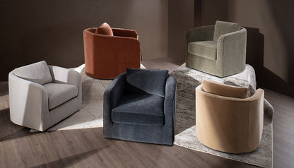 Remmy Club Swivel Armchair