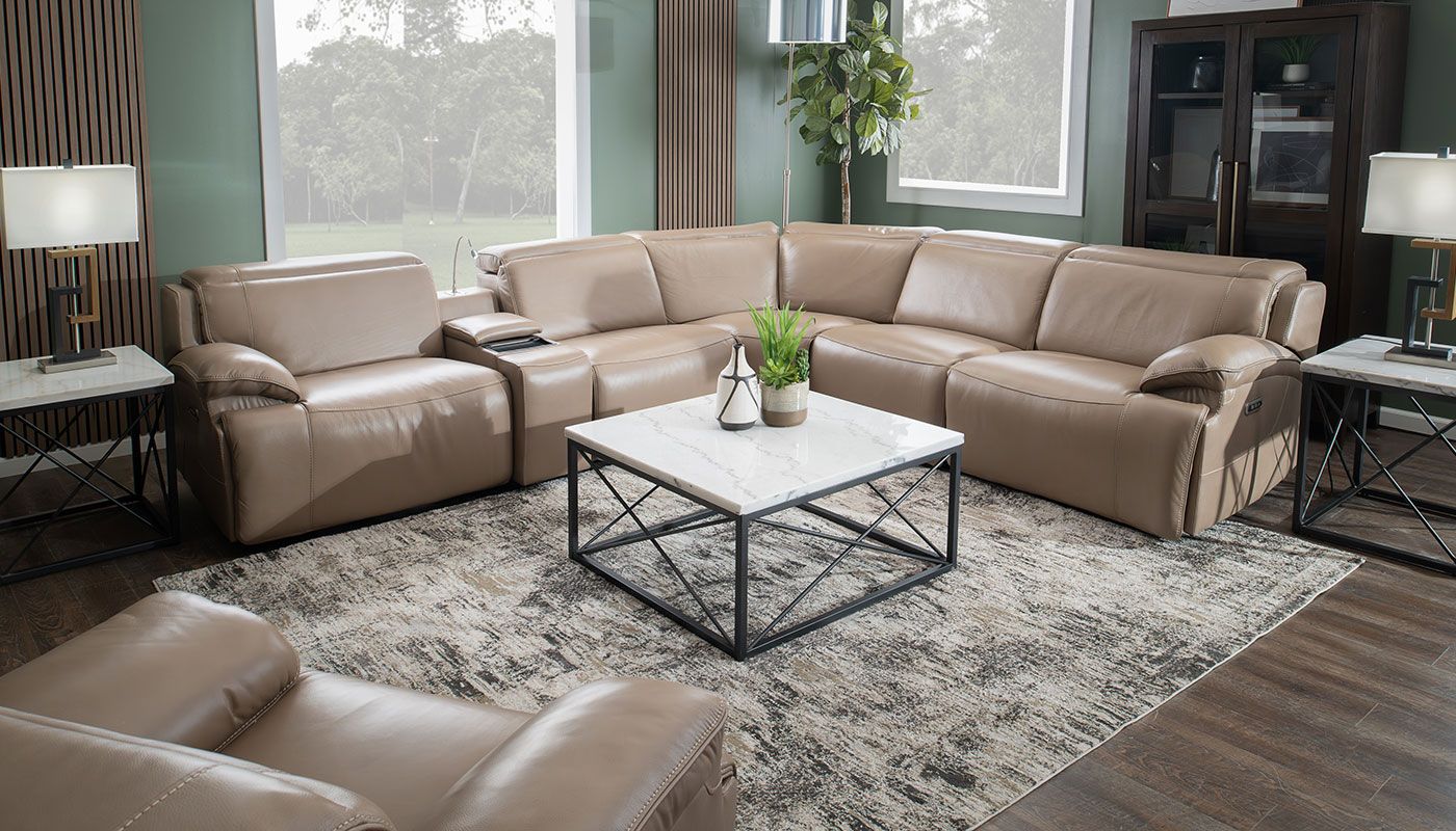 Ibiza Ii Leather Power Sectional