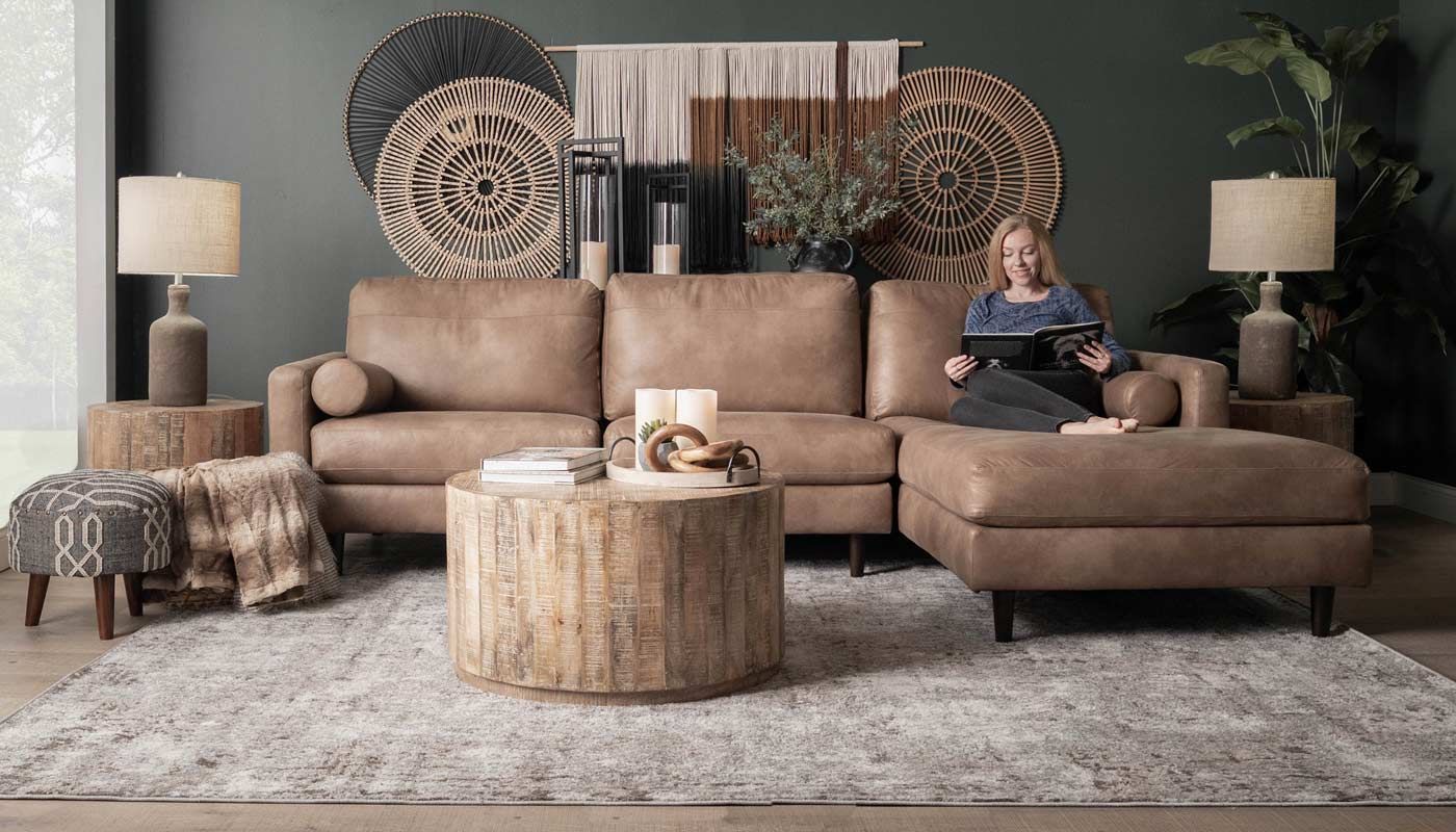 Mission Sofa with Chaise