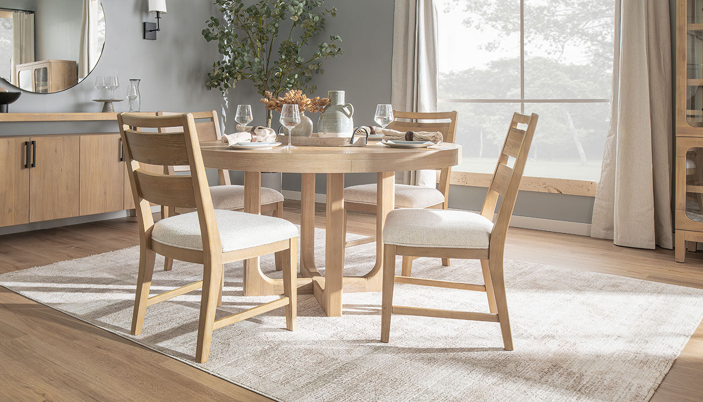 Somerset Round Dining Height Table & Chairs – Home Zone Furniture