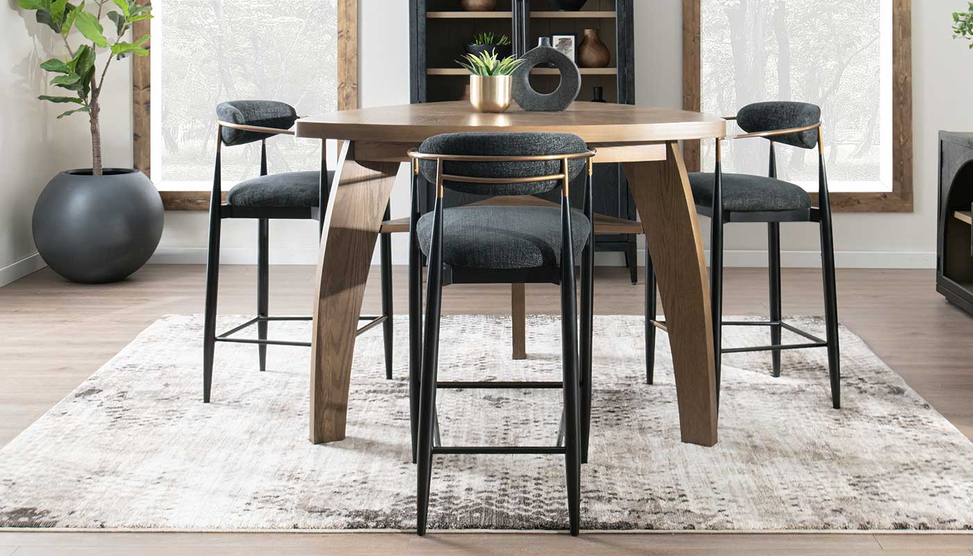 Triangle Bar Height Table Chairs – Home Zone Furniture