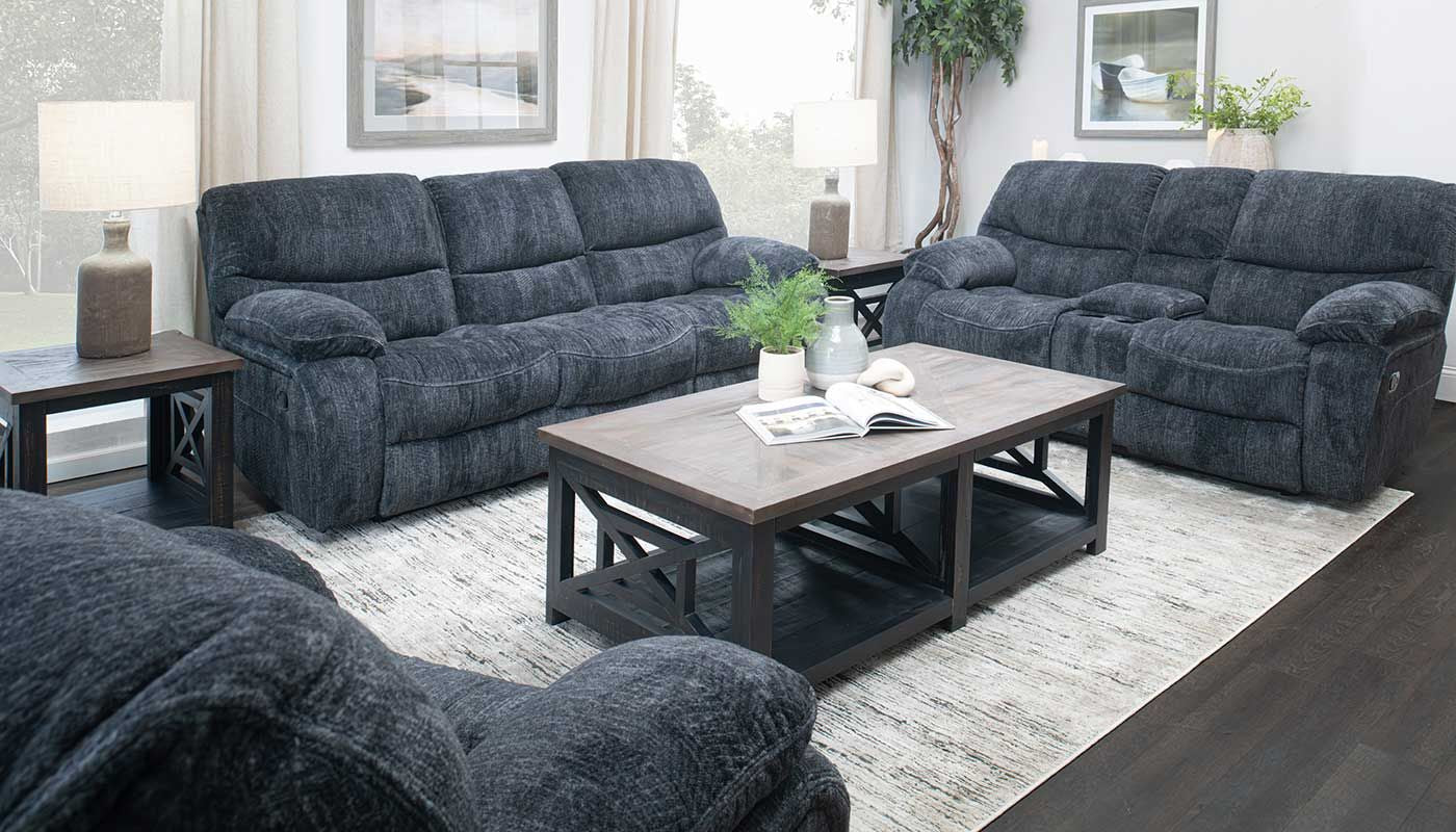 Lonestar II Ebony Reclining Sofa & Loveseat