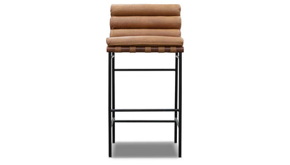 Vail Leather Bar Height Stool