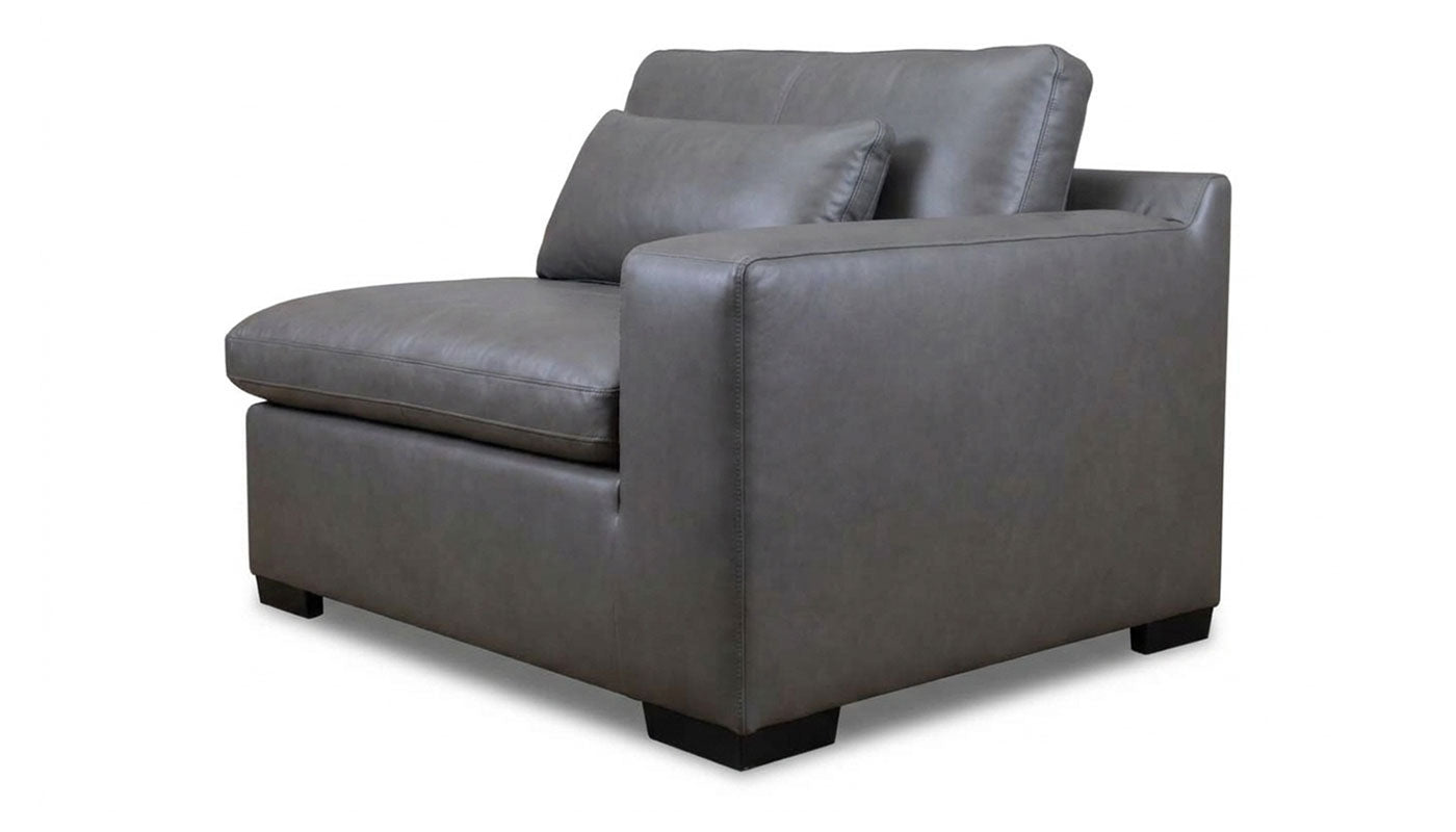 City Limits II Leather Right Arm Facing Chair