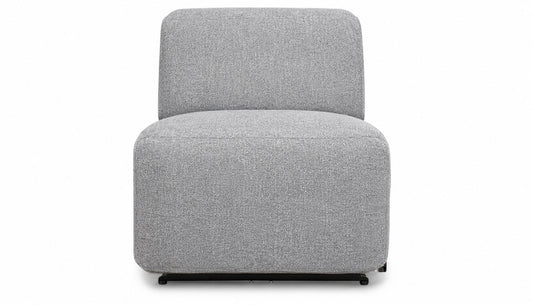 Ibiza IV Grey Fabric Armless Chair