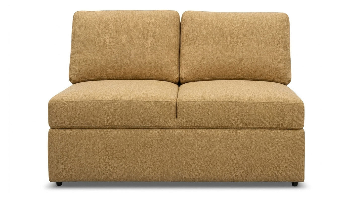 Ivy Armless Loveseat with Trundle Sleeper
